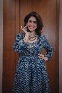 Khaabneel- Checked-print short spaghetti top