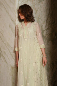 Chanderi Kalidar Kurta