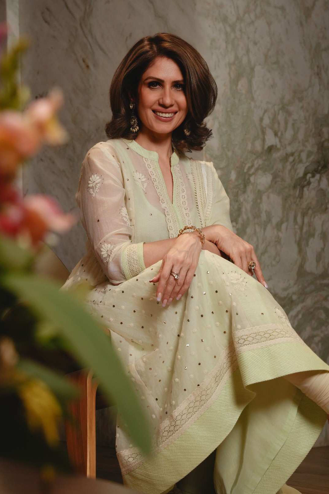 Chanderi Kalidar Kurta