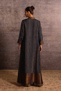 Indigo Appliqué Long Jacket