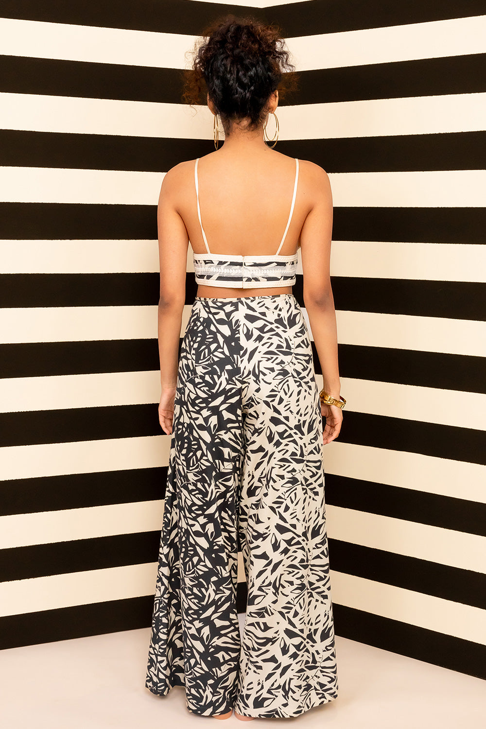 Metanoia - Style 69 - Tropical Print Flared Trousers