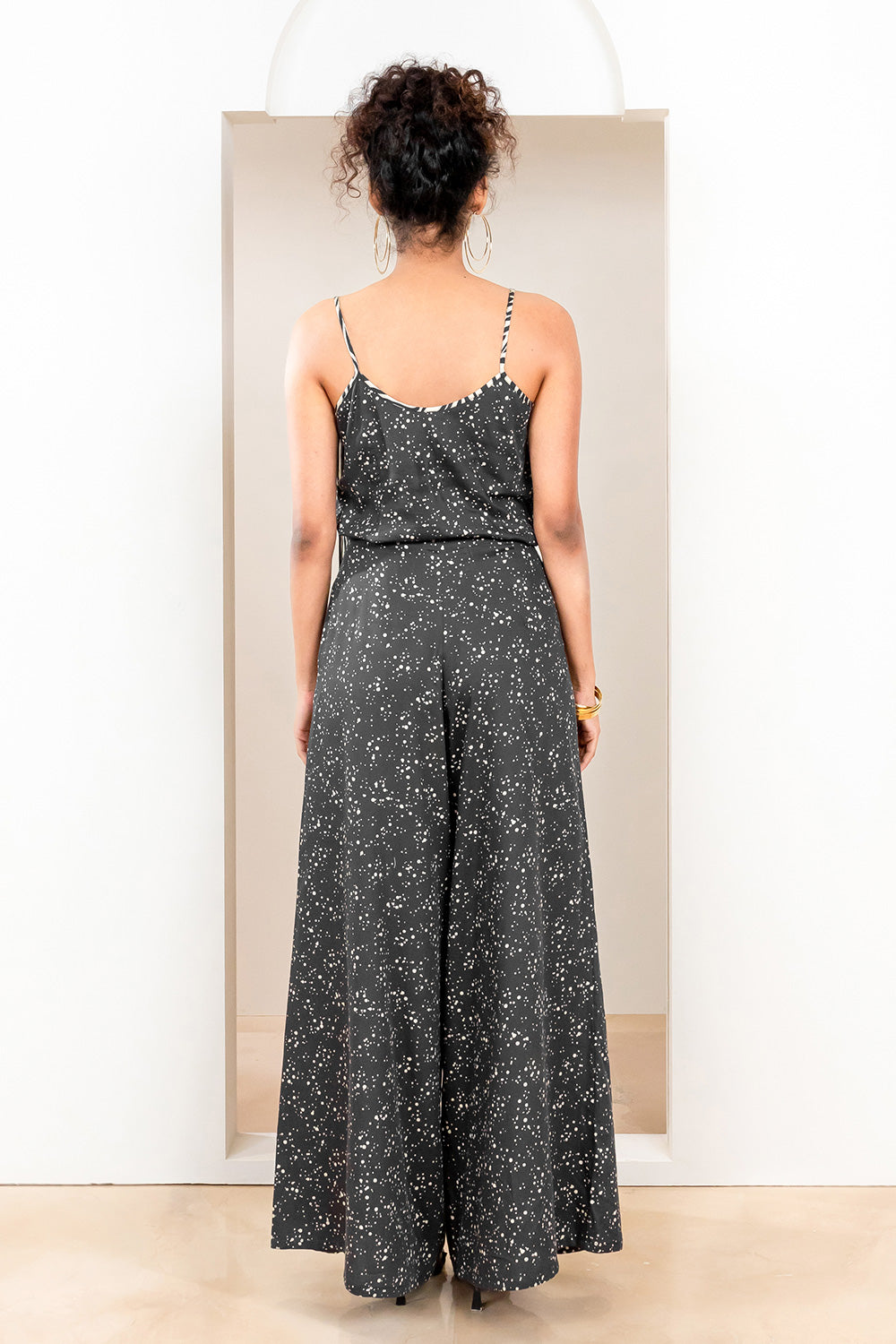 Metanoia - Style 71 - Spotted Print Flared Trousers