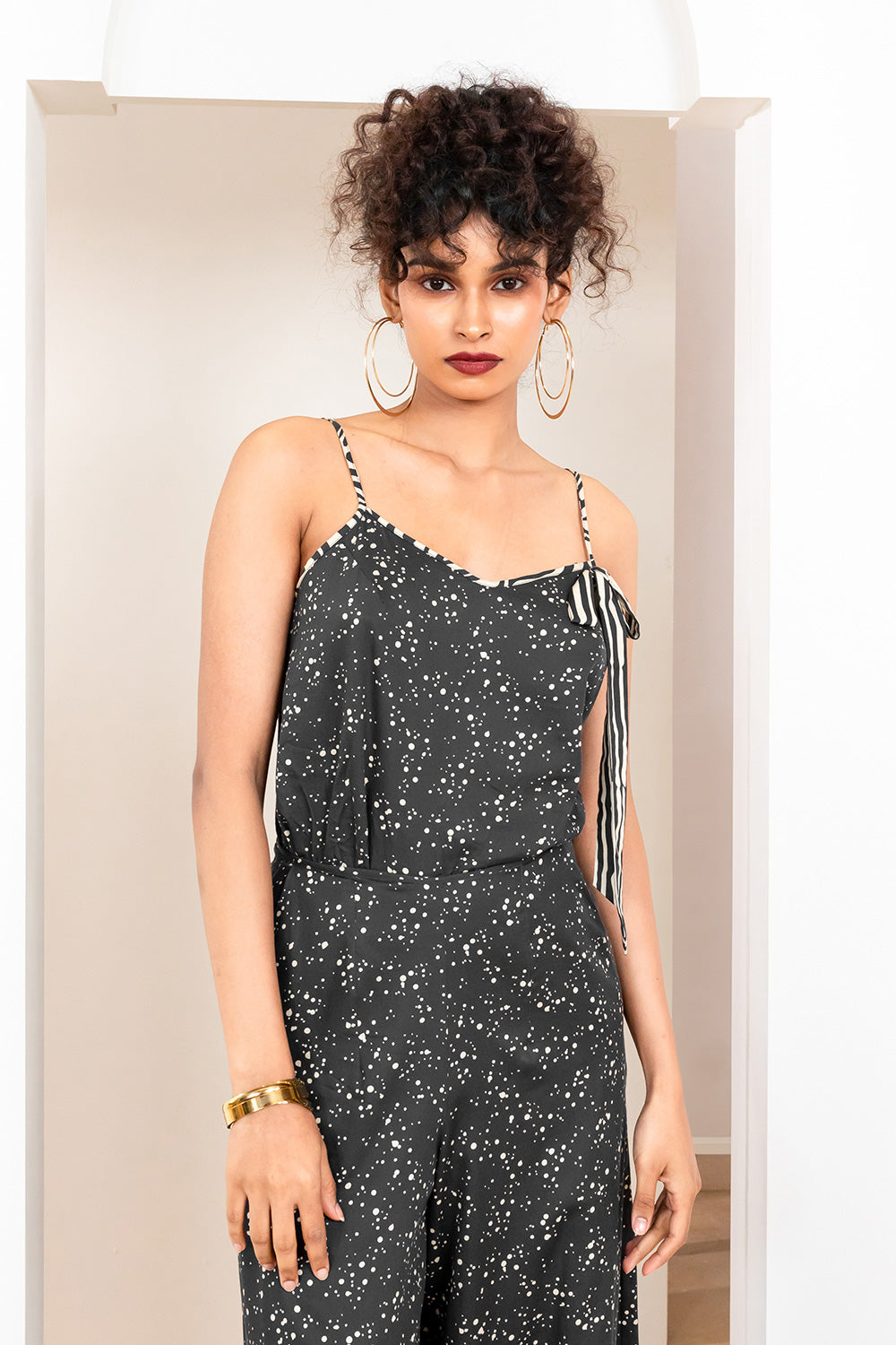 Metanoia - Style 71 - Spotted Print Flared Trousers