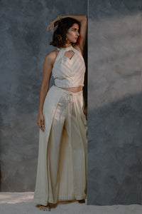 Metanoia - Style 18 - Short Halter Top With Cut Out At Neckline