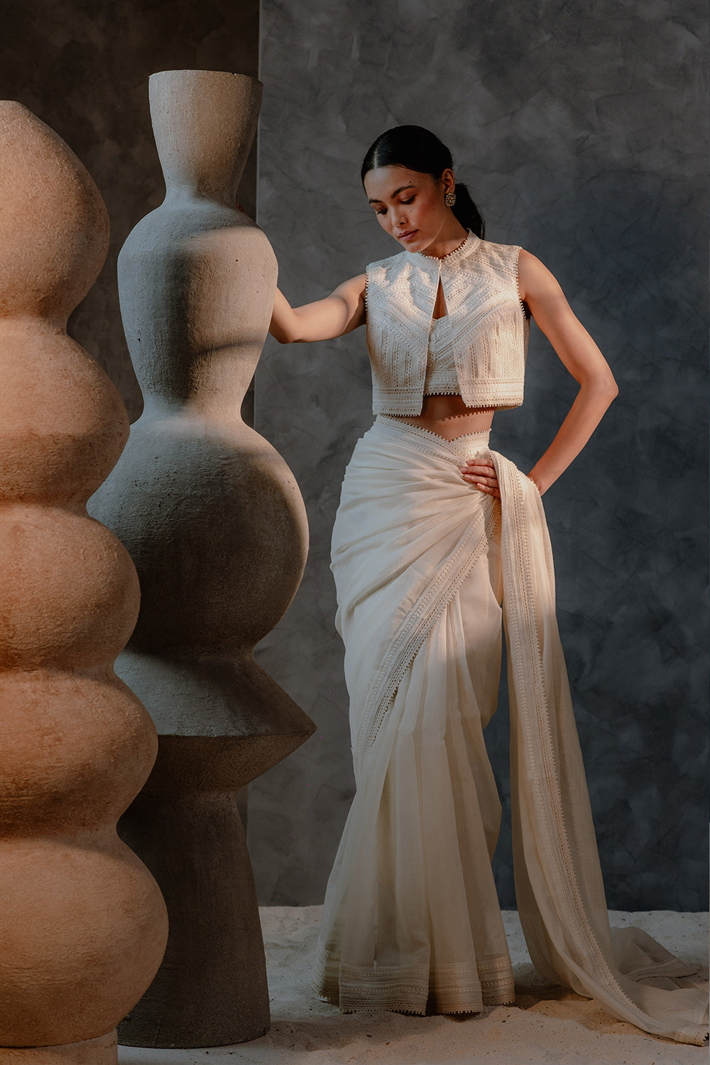 Metanoia - Style 1 - Spaghetti String Mini Crop Top Off White