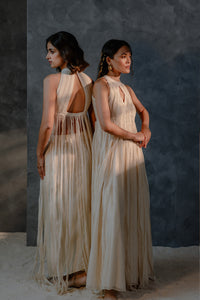 Metanoia - Style 25 -  Halter Neck Top With Fringe Detail