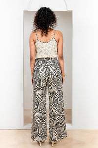 Metanoia Monochrome - Style 66 - Spotted Print Spagetti String Top