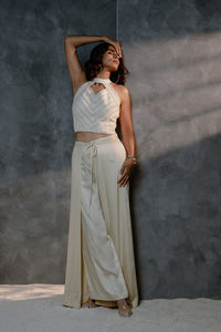 Metanoia - Style 18 - Short Halter Top With Cut Out At Neckline