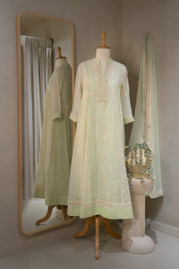 Chanderi Kalidar Kurta