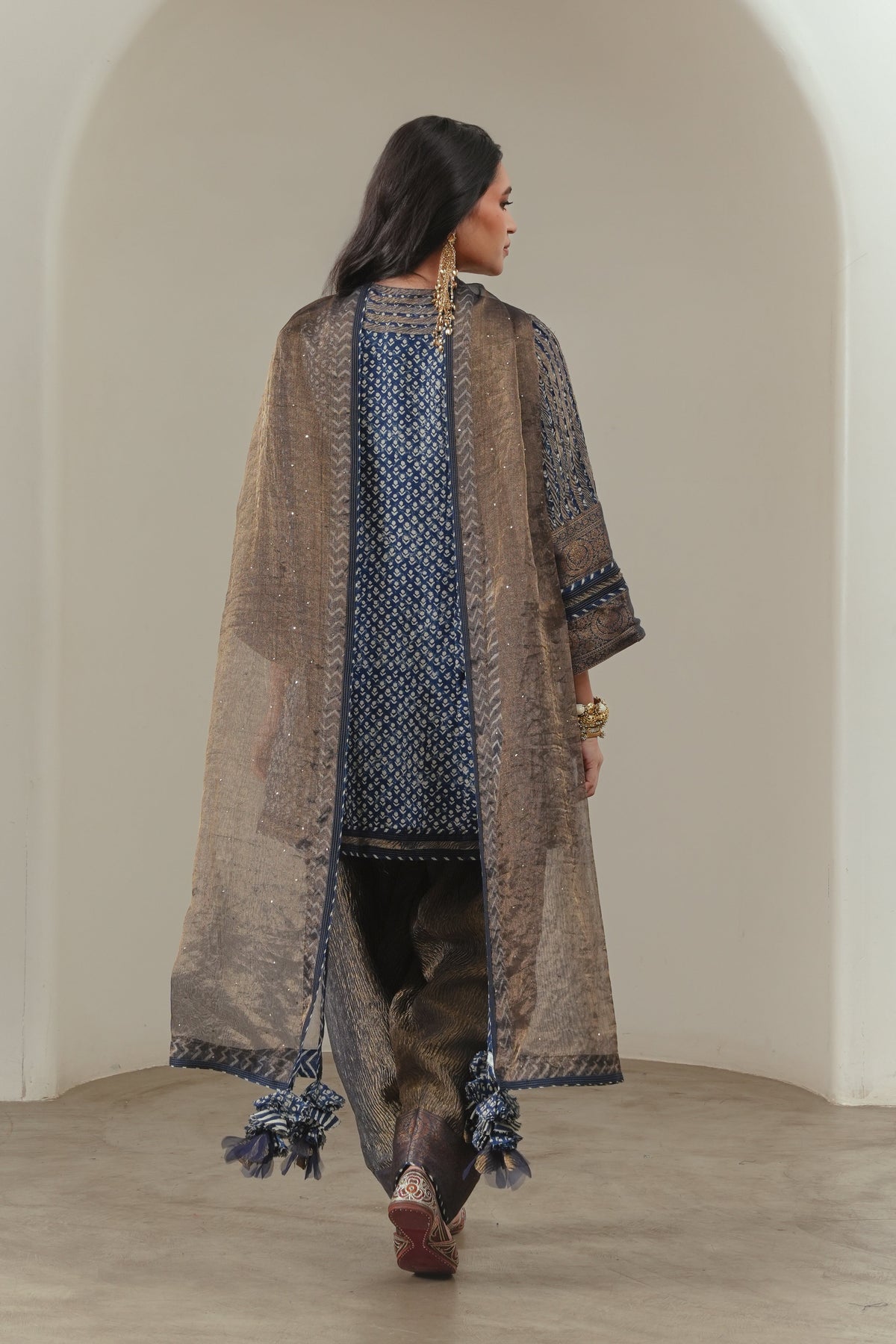 Copper Tissue Dupatta