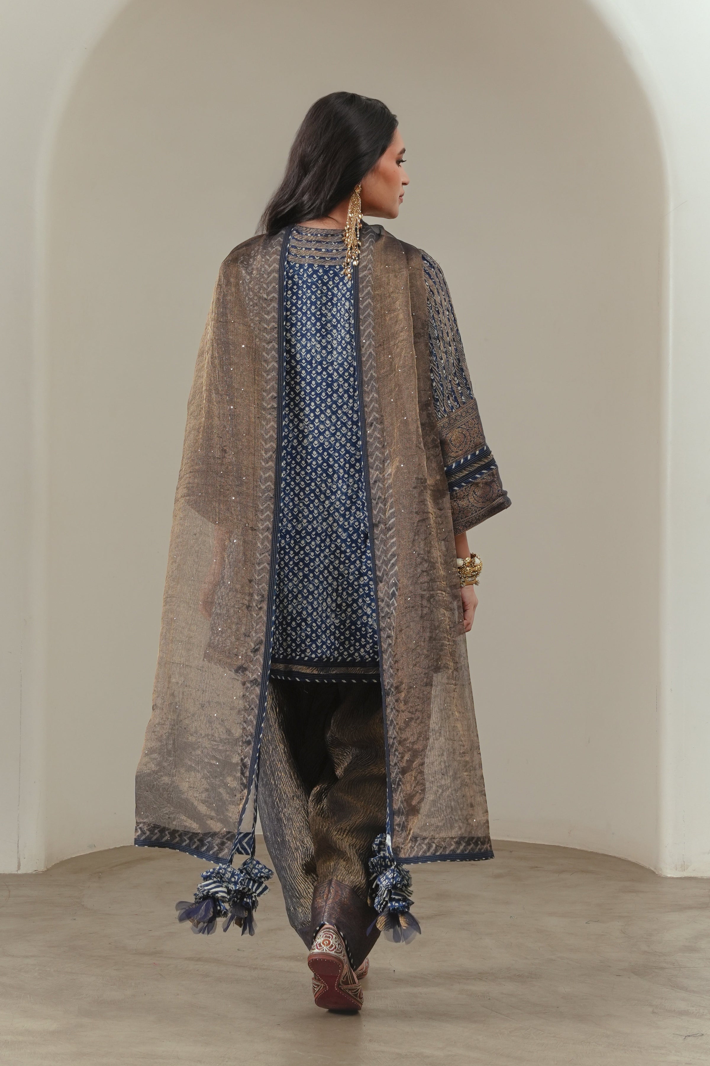 Copper Tissue Dupatta