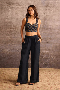 Embroidered Rayon Trousers