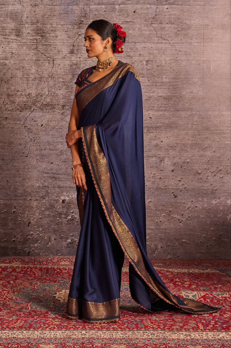 Indigo Georgette Saree