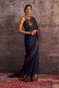 Indigo Georgette Saree