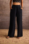 Embroidered Rayon Trousers