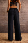 Embroidered Rayon Trousers