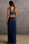 Draped Satin Skirt