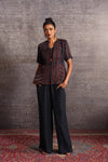 Burgundy Indigo Short Jacket