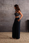 Embroidered Rayon Trousers