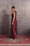 Ikat Copper Striped Fringe Top