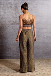 Copper Tissue Wide-Leg Trousers